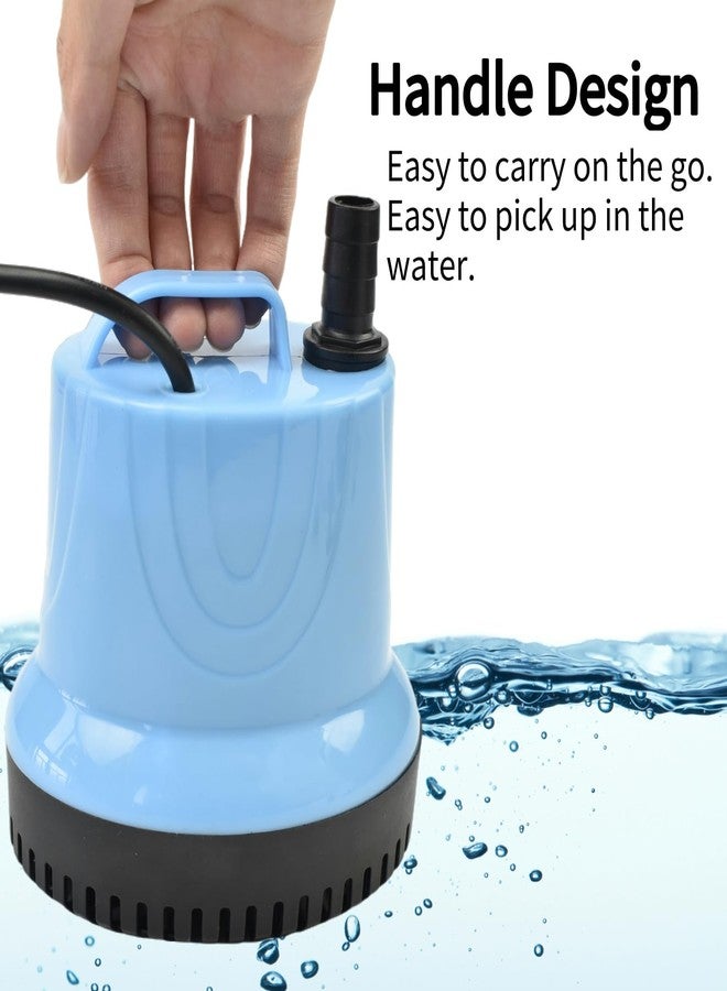 CONQUERALL CHA-808 55W 2800L/H 110V AC Bottom Suction Pump 2.6m Head Submersible Pump for Ponds, Hydroponics System, Fish Tanks - Image 3